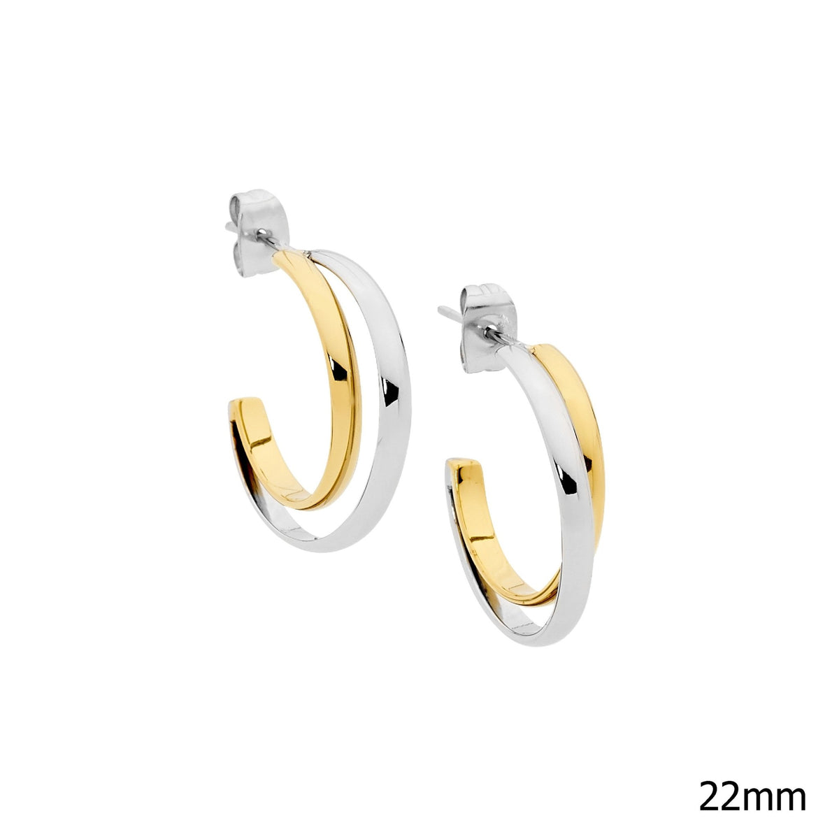 Stainless Steel Earring Gold - SE242G - Markbridge Jewellers