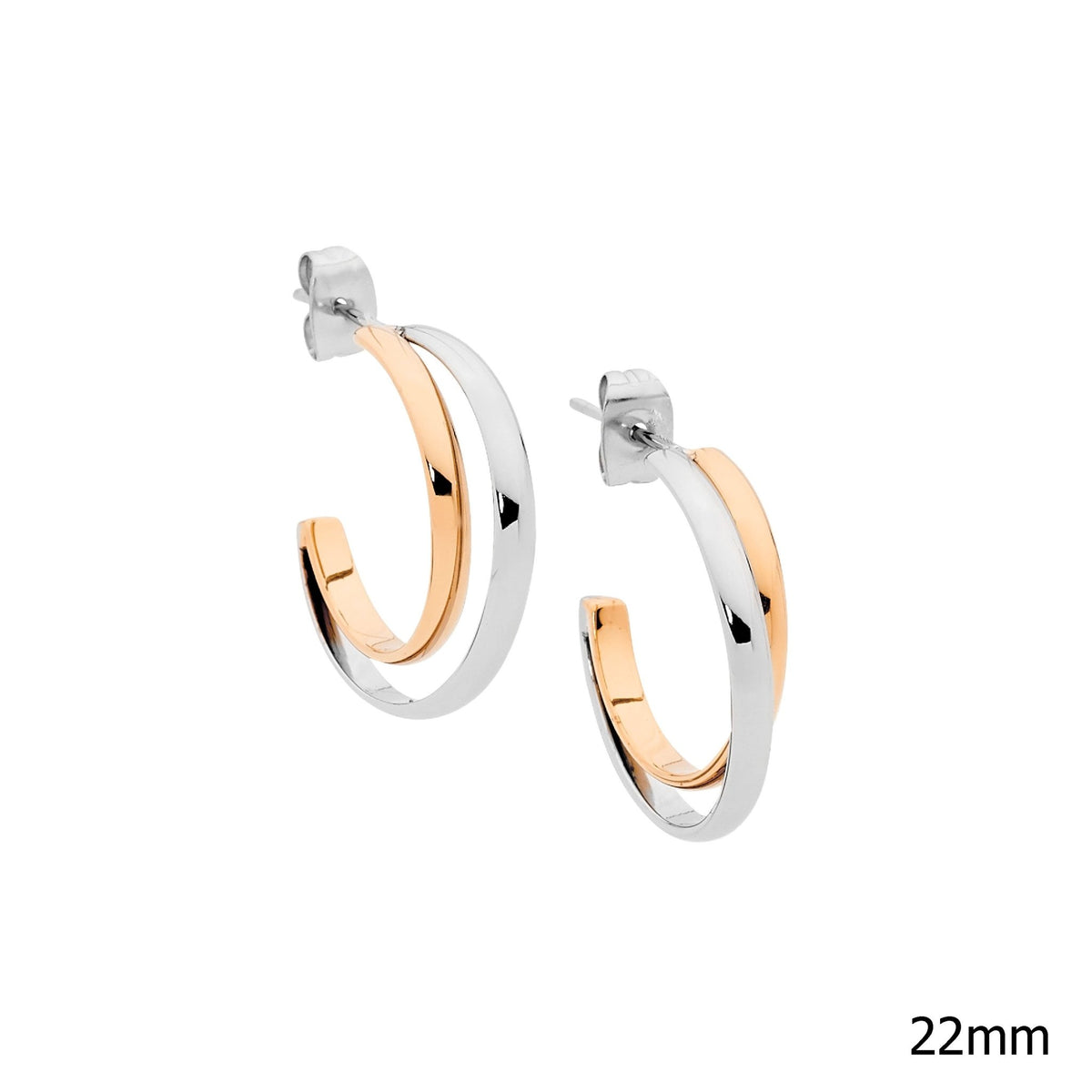 Stainless Steel Earring Gold - SE242G - Markbridge Jewellers