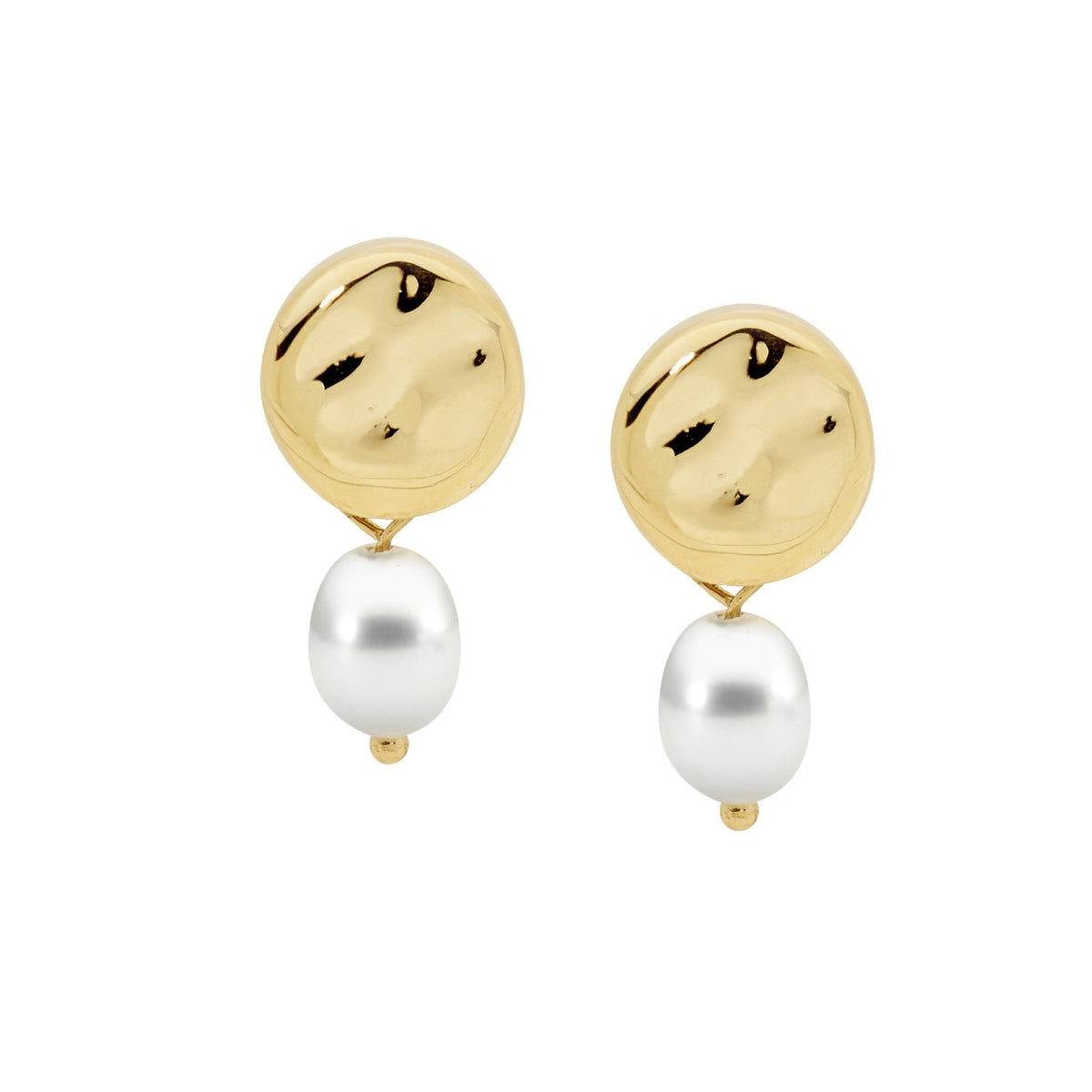 Stainless Steel Earring Gold - SE257G - Markbridge Jewellers