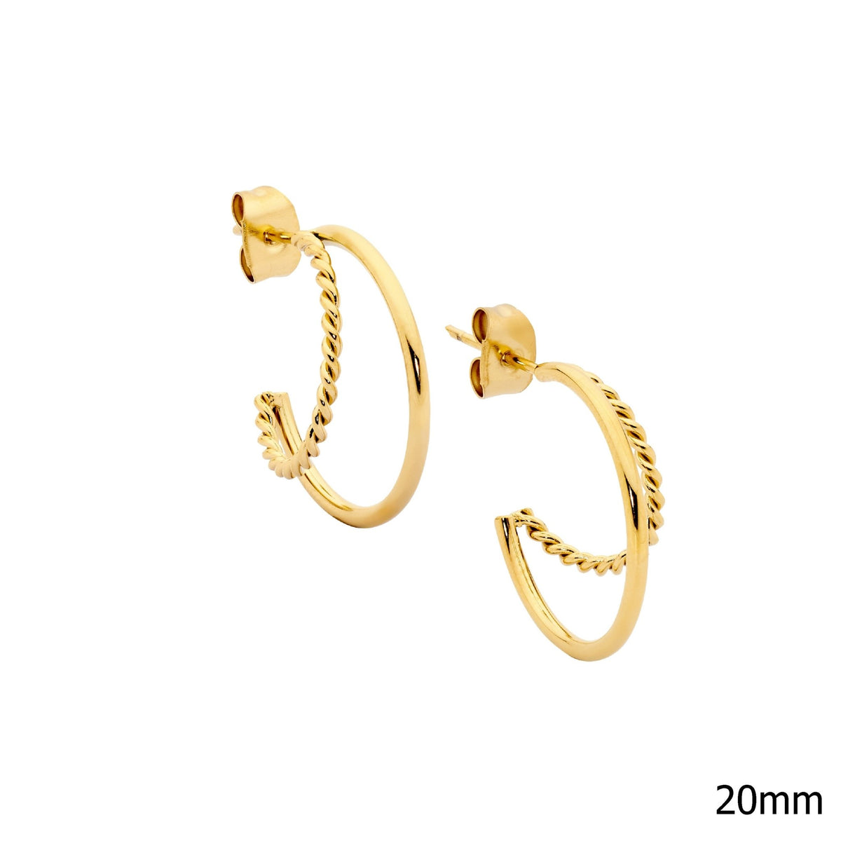Stainless Steel Earring Gold - SE265G - Markbridge Jewellers