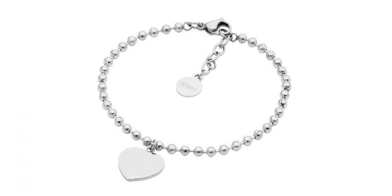 Stainless Steel Gold - Plated Bead Bracelet - SB195 - Markbridge Jewellers