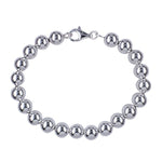 Sterling Silver Italian Bead Bracelet - Markbridge Jewellers