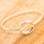 Sterling Silver Open Circle Bangle - Markbridge Jewellers