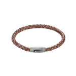 Tan Leather Bracelet & Antique Stainless Steel Clasp - Markbridge Jewellers