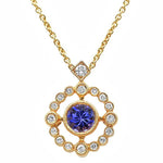Tanzanite & Diamond Art Deco Pendant - Markbridge Jewellers