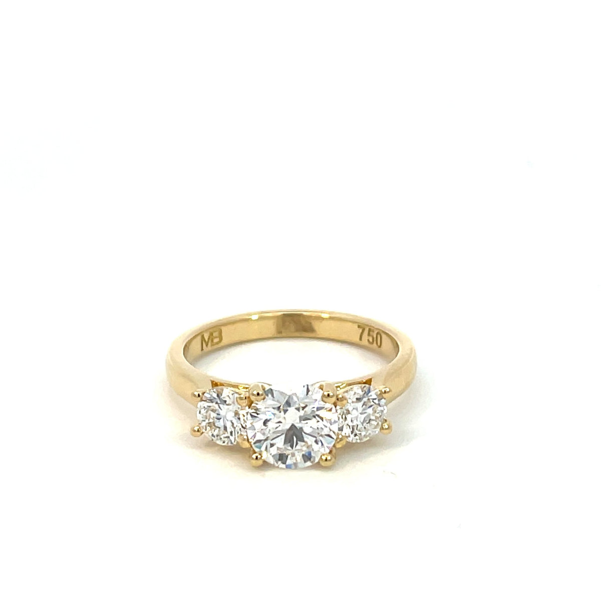 Three Stone Lab Grown Diamond Engagement Ring - Markbridge Jewellers