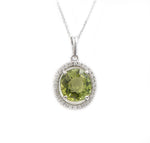 Tourmaline & Diamond Pendant - Markbridge Jewellers