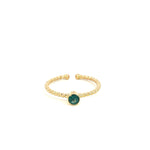 Tourmaline Twist Ring - Markbridge Jewellers