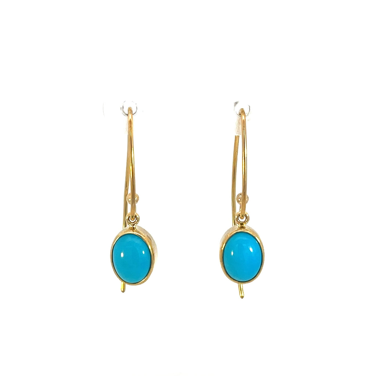 Turquoise Sharp Drop Earrings - Markbridge Jewellers