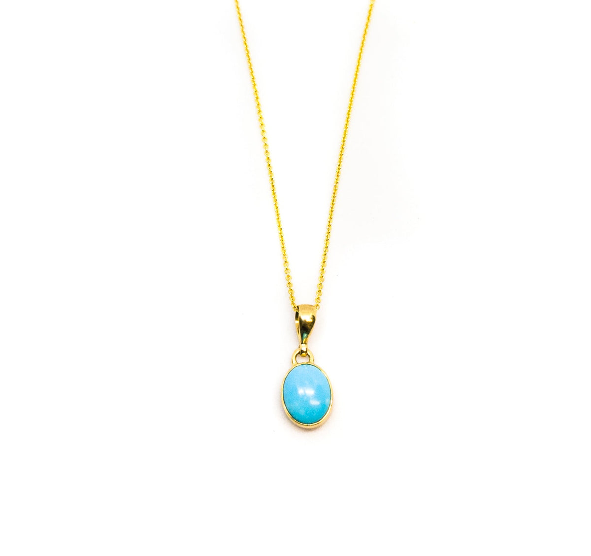 Turquoise Yellow Gold Necklace - Markbridge Jewellers