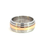 Two Tone Plain Wedder - Markbridge Jewellers