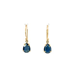 Yellow Gold & Australian Sapphire Drop Earrings - Markbridge Jewellers