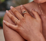 Yellow Gold Bead Dress Band - Markbridge Jewellers