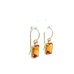 Yellow Gold & Citrine Drop Earrings - Markbridge Jewellers