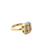 Yellow Gold & Diamond ‘Art Deco’ Ring - Markbridge Jewellers
