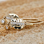 Yellow Gold & Diamond ‘Isabella’ Oval Drop Earrings - Markbridge Jewellers