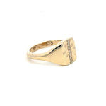Yellow Gold & Diamond ‘Isabella’ Rectangle Signet Ring - Markbridge Jewellers