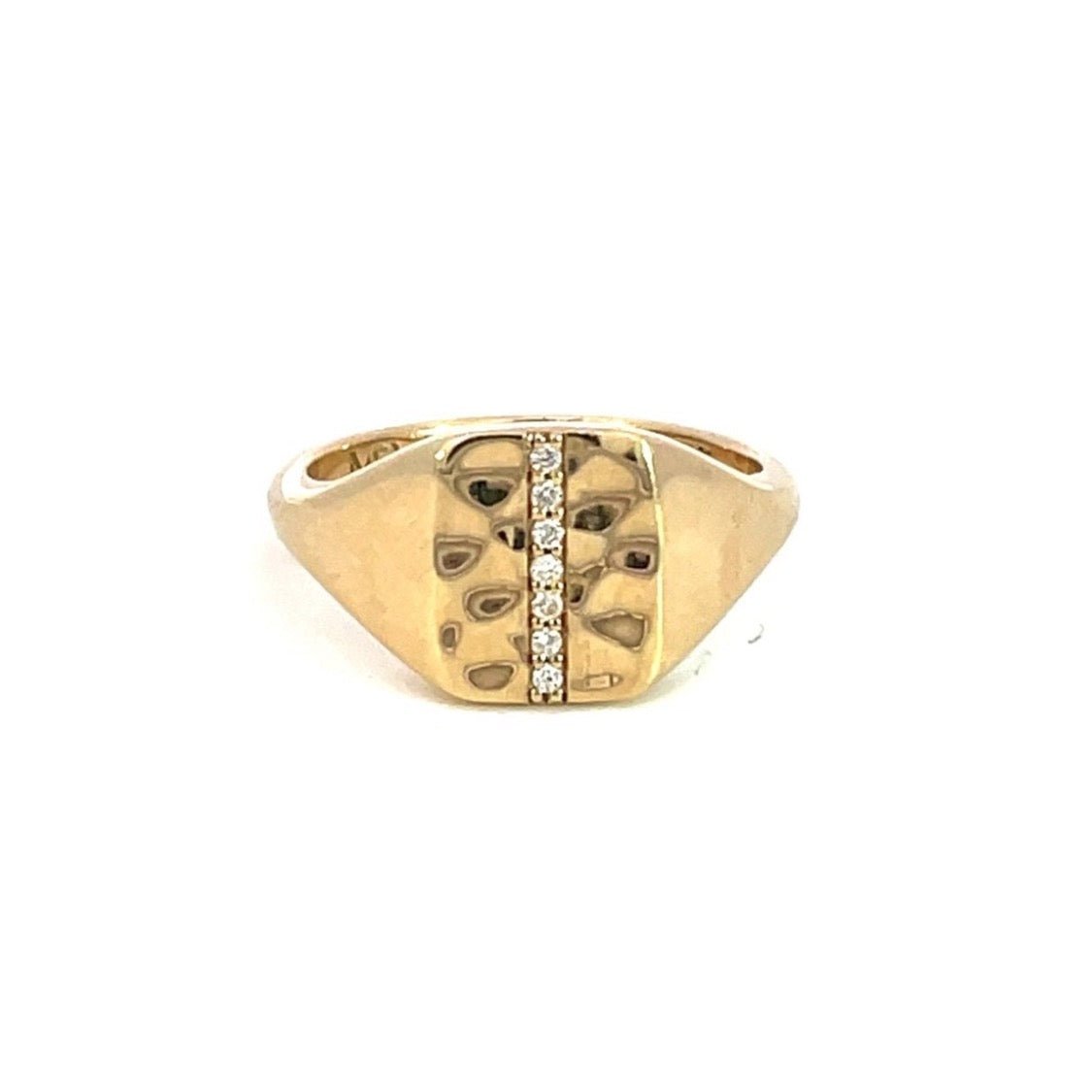 Yellow Gold & Diamond ‘Isabella’ Signet Ring - Markbridge Jewellers