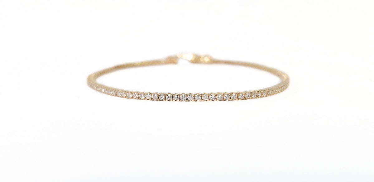 Yellow Gold Diamond Tennis Bracelet - Markbridge Jewellers