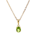 Yellow Gold & Peridot Pendant - Markbridge Jewellers