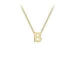 Yellow Gold Petite Letter Necklace - Markbridge Jewellers
