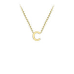 Yellow Gold Petite Letter Necklace - Markbridge Jewellers