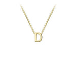 Yellow Gold Petite Letter Necklace - Markbridge Jewellers
