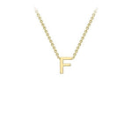 Yellow Gold Petite Letter Necklace - Markbridge Jewellers