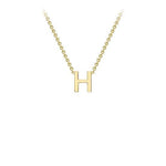Yellow Gold Petite Letter Necklace - Markbridge Jewellers