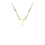 Yellow Gold Petite Letter Necklace - Markbridge Jewellers
