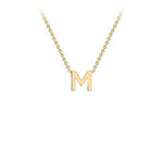 Yellow Gold Petite Letter Necklace - Markbridge Jewellers