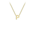 Yellow Gold Petite Letter Necklace - Markbridge Jewellers