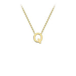 Yellow Gold Petite Letter Necklace - Markbridge Jewellers