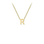 Yellow Gold Petite Letter Necklace - Markbridge Jewellers