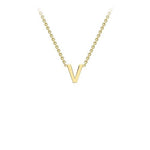 Yellow Gold Petite Letter Necklace - Markbridge Jewellers