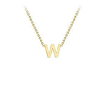 Yellow Gold Petite Letter Necklace - Markbridge Jewellers