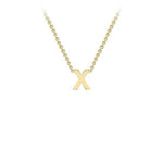 Yellow Gold Petite Letter Necklace - Markbridge Jewellers