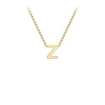 Yellow Gold Petite Letter Necklace - Markbridge Jewellers