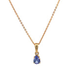 Yellow Gold & Tanzanite Pendant - Markbridge Jewellers