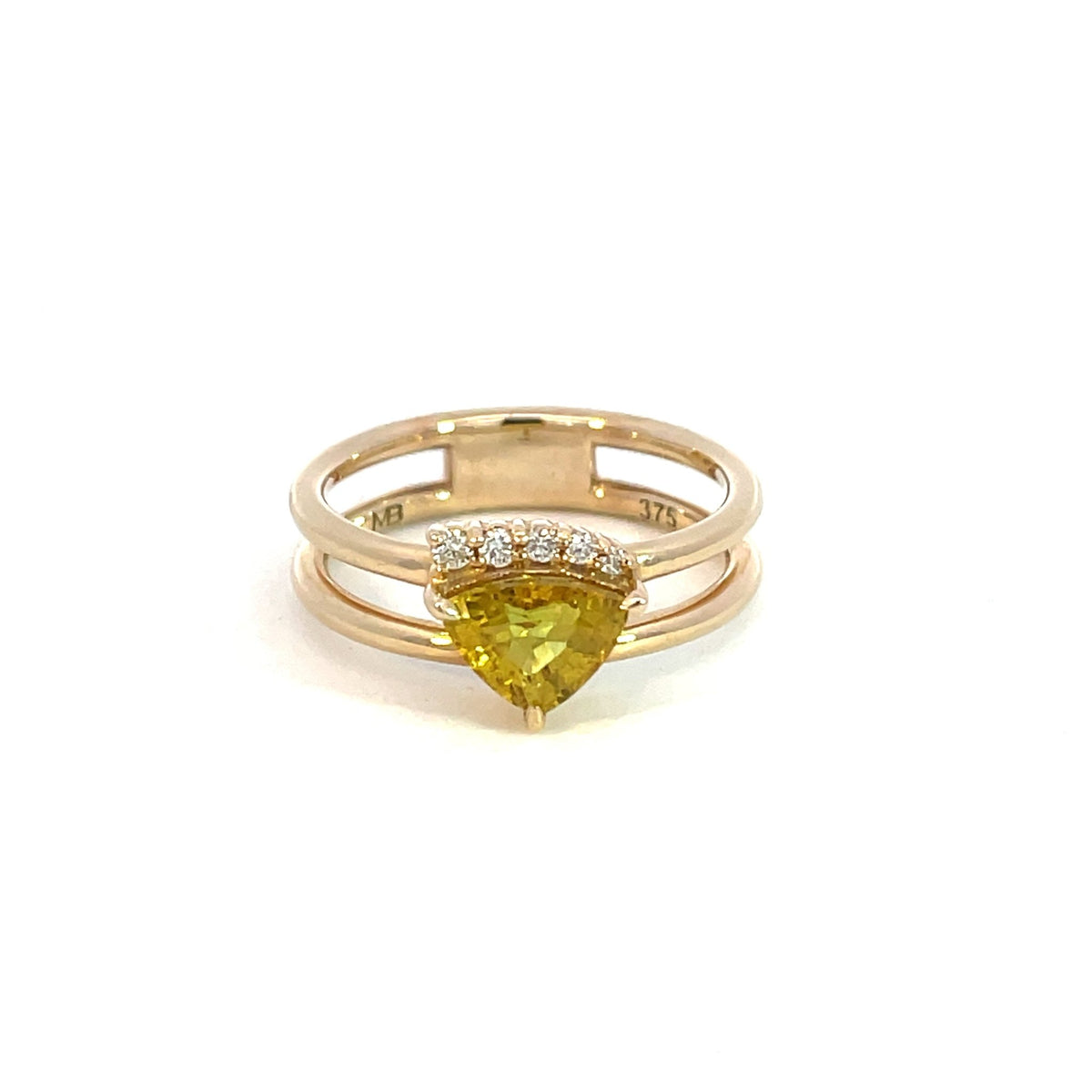 Yellow Sapphire & Diamond Ring - Markbridge Jewellers