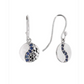 Bays Collection Natural Sapphire and Silver Circle Earrings, Pendant with chain and Ring Set - save $175!